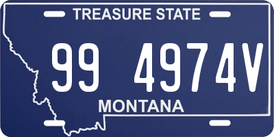 MT license plate 994974V