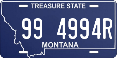 MT license plate 994994R