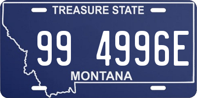 MT license plate 994996E