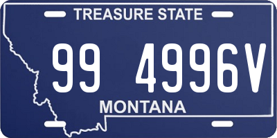 MT license plate 994996V