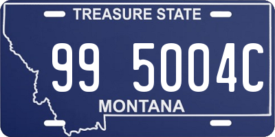 MT license plate 995004C