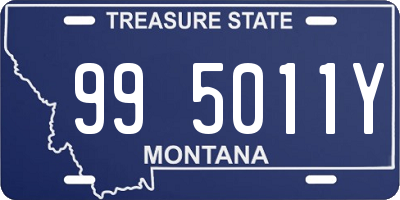 MT license plate 995011Y
