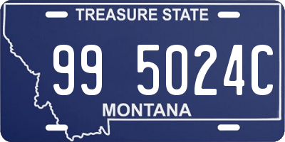MT license plate 995024C