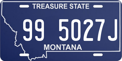 MT license plate 995027J