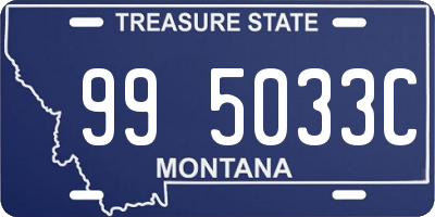 MT license plate 995033C