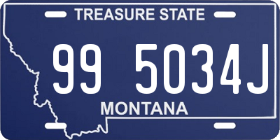 MT license plate 995034J