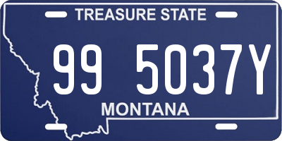 MT license plate 995037Y