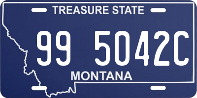 MT license plate 995042C