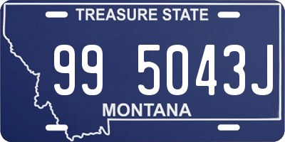 MT license plate 995043J