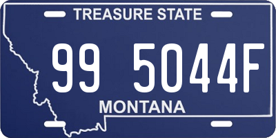 MT license plate 995044F