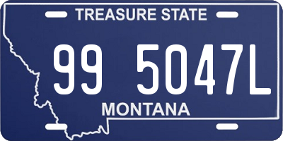 MT license plate 995047L