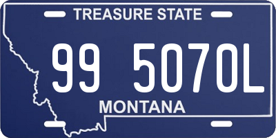 MT license plate 995070L