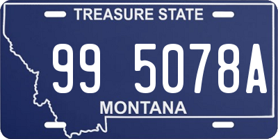 MT license plate 995078A