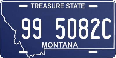 MT license plate 995082C