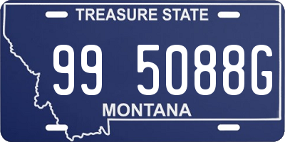 MT license plate 995088G