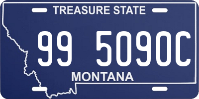 MT license plate 995090C