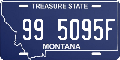 MT license plate 995095F