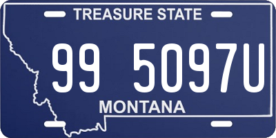 MT license plate 995097U