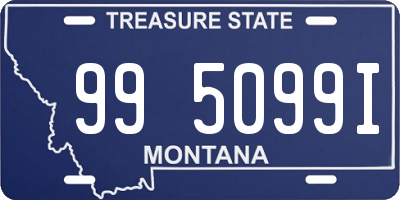 MT license plate 995099I