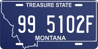 MT license plate 995102F