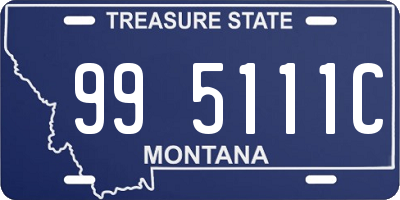 MT license plate 995111C