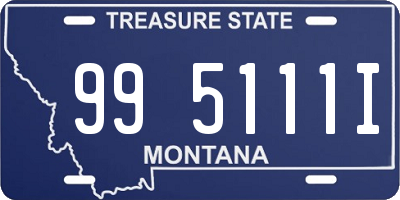 MT license plate 995111I