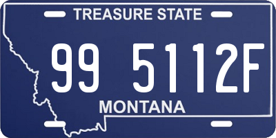 MT license plate 995112F