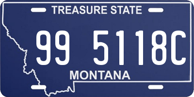 MT license plate 995118C