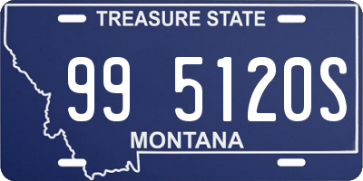 MT license plate 995120S