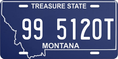 MT license plate 995120T