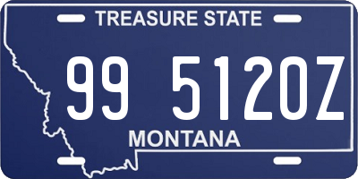 MT license plate 995120Z