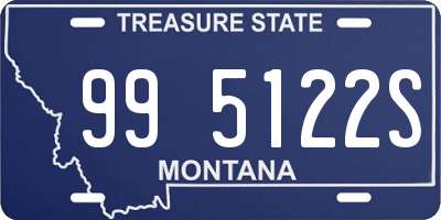 MT license plate 995122S