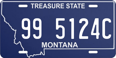 MT license plate 995124C