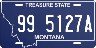 MT license plate 995127A