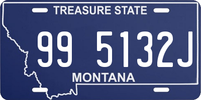 MT license plate 995132J