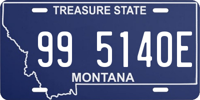 MT license plate 995140E