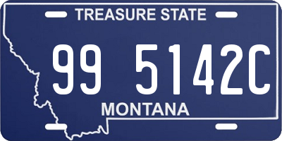 MT license plate 995142C