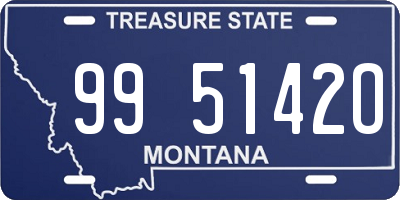 MT license plate 995142O