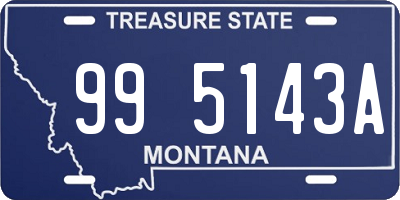 MT license plate 995143A