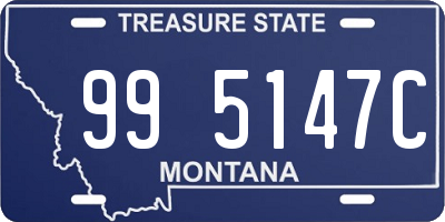 MT license plate 995147C