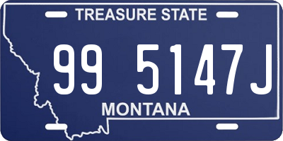 MT license plate 995147J