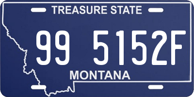 MT license plate 995152F