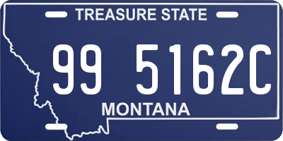 MT license plate 995162C