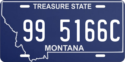 MT license plate 995166C