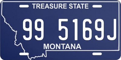 MT license plate 995169J