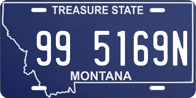 MT license plate 995169N