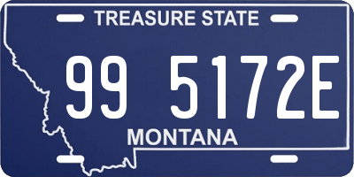 MT license plate 995172E