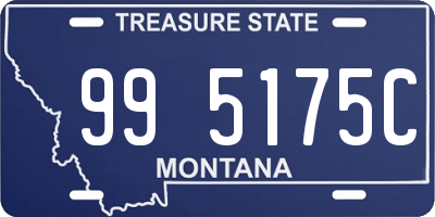 MT license plate 995175C