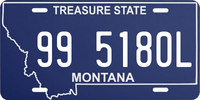 MT license plate 995180L