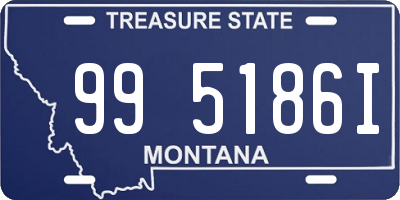 MT license plate 995186I